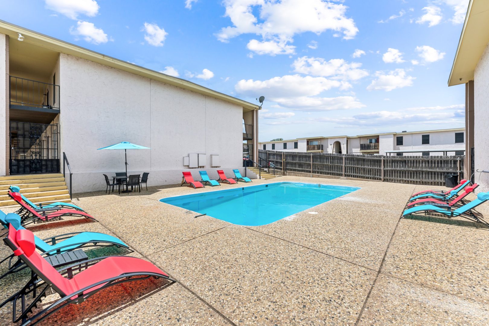 pool at The Alamo Village Apartments