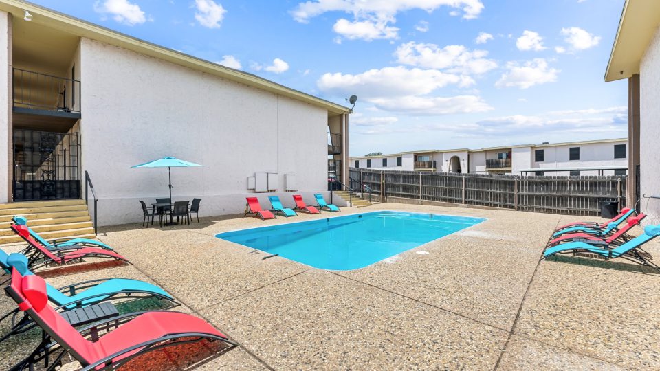 pool at The Alamo Village Apartments